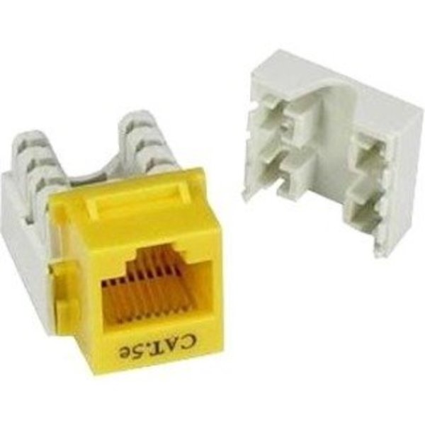 Unirise Usa Cat5E Keystone Jack 110 Type Yellow KEYC5E-YLW